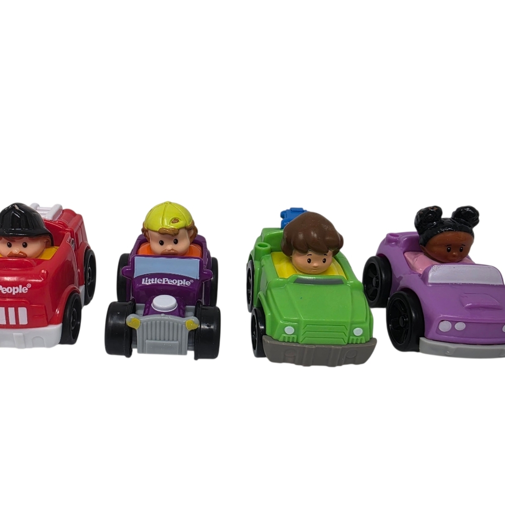 Fisher Price Little People Wheelies Lot of 4